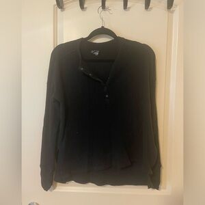 Offline by Aerie Waffle Knit 1/4 button